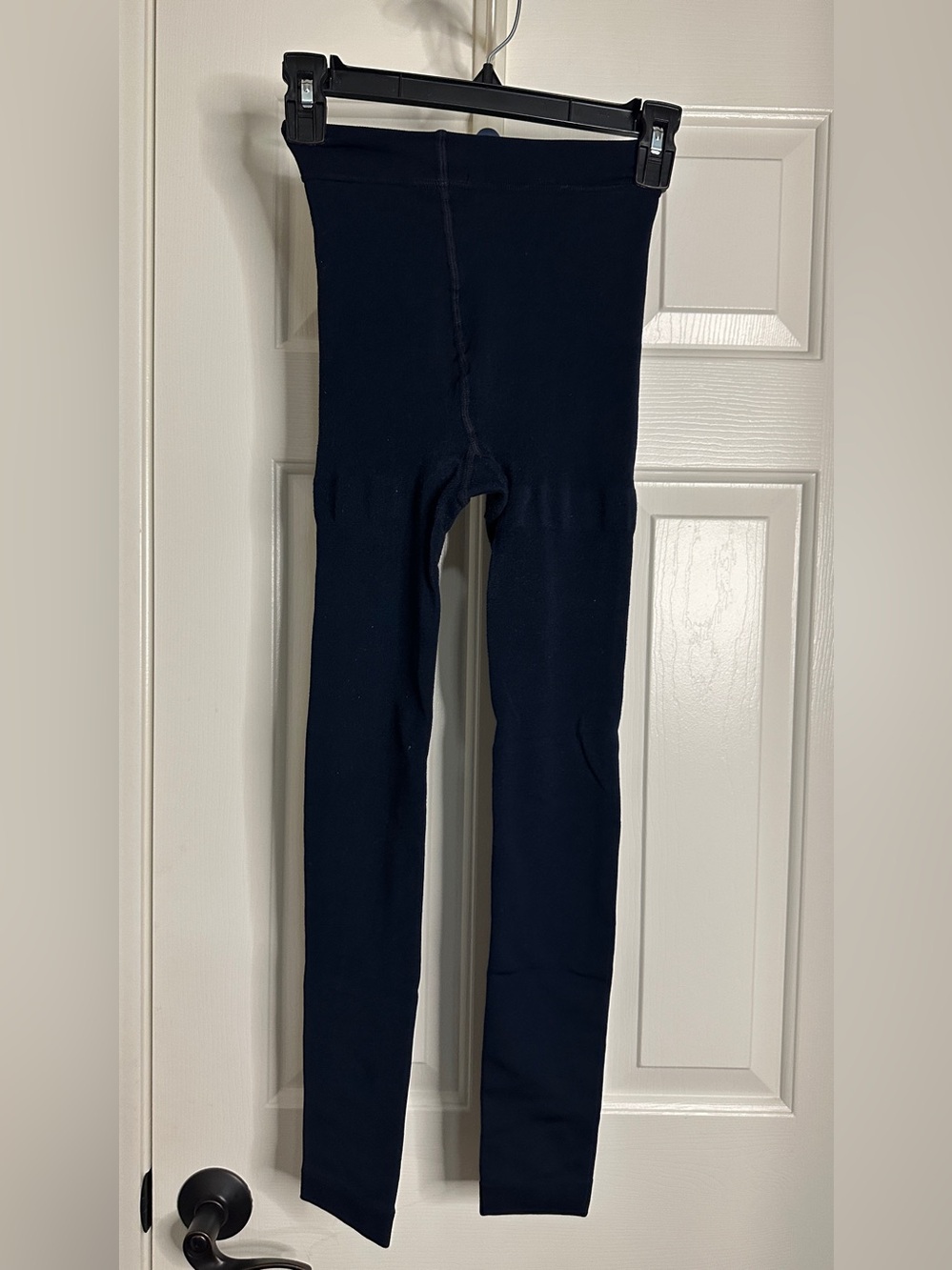 Women Navy Blue Fleece line Stretch Leggings
